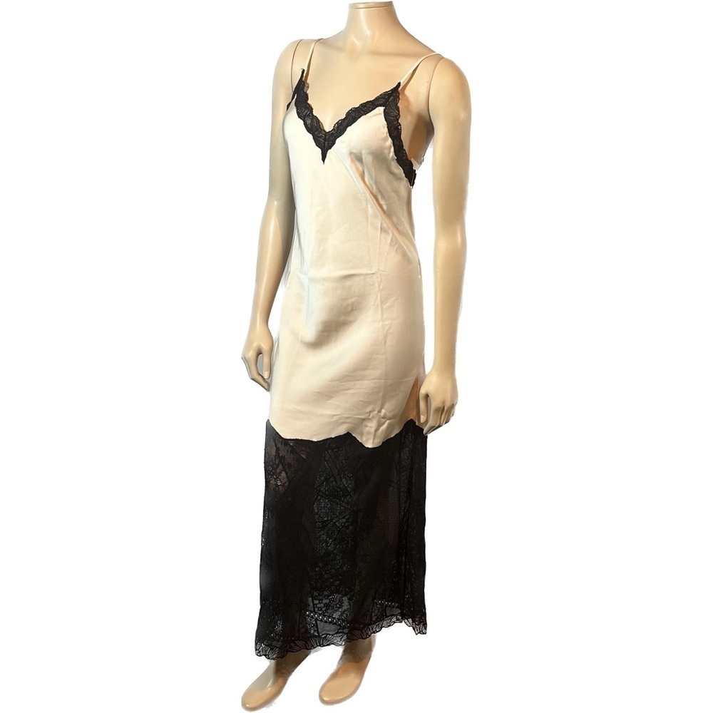 NWT Jonathan Simkhai TRISH PATCHWORK LACE MIDI SLIP DRESS